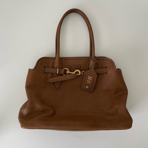 Miu Miu Aventure Nappa Leather Bag - Picture 5 of 12